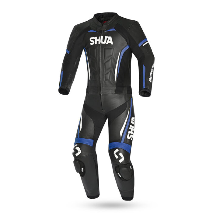 SHUA Infinity 2PC Motorcycle Racing Suit Black Blue